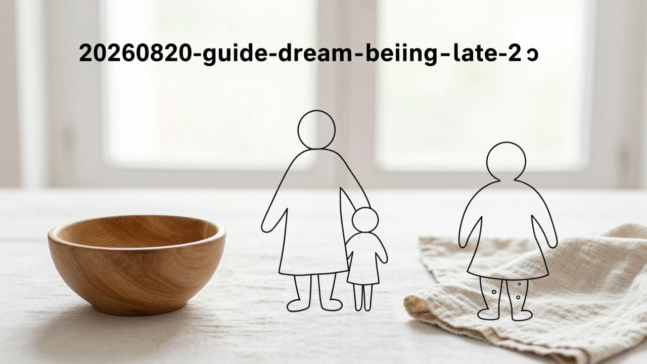 material details supporting dream about being late decision
